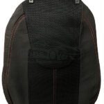 روکش صندلی پارچه ای چری آریزو ۵ مخمل مشکی دوخت قرمز کد 277