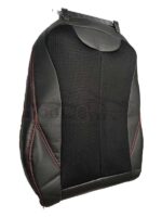 روکش صندلی خودرو لاماری ایما چرم وسط اسپایس مشکی دوخت قرمز کد 489 - Image 3