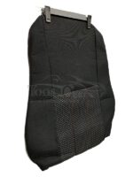 روکش صندلی فولکس گل پارچه برزنت مشکی وسط خال طوسی دوخت قرمز کد 297 - Image 3