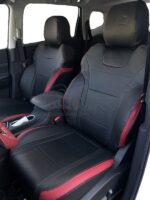 روکش صندلی فردا موتور fmc t5 چرم مشکی زرشکی فابریک کد5054