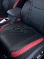 روکش صندلی فردا موتور fmc t5 چرم مشکی زرشکی فابریک کد5054 - Image 2