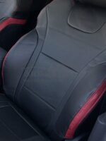 روکش صندلی فردا موتور fmc t5 چرم مشکی زرشکی فابریک کد5054 - Image 3