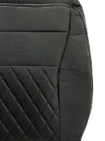 روکش صندلی لیفان 820 چرم مشکی دوخت سفید کد4066 - Image 2