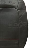 روکش صندلی بسترن B30 چرم مشکی دوخت قرمز کد 4030 - Image 2