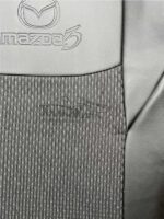 روکش صندلی خودرو مزدا 3 جدید چرم وسط پارچه مشکی خال طوسی - کد 3211 - Image 3