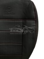 روکش صندلی نیسان رونیز چرم مشکی دوخت قرمز کد234 - Image 2