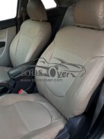 روکش صندلی خودرو کیا سراتو سایپایی چرم خارجی کرم استخوانی -کد 4557