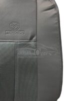 روکش صندلی مزدا ۳۲۳ mazda323 چرم وسط پارچه طوسی کد 5050 - Image 2