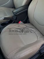 روکش صندلی خودرو کیا سراتو سایپایی چرم خارجی کرم استخوانی -کد 4557 - Image 2