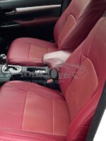 روکش صندلی تویوتا هایلوکس 2010 تا 2015 چرم زرشکی کد 9027 - Image 3