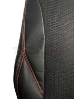 روکش صندلی خودرو لاماری ایما چرم وسط اسپایس مشکی دوخت قرمز کد 489 - Image 2