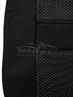 روکش صندلی مزدا ۳۲۳ پارچه رنگ مشکی وسط خال طوسی کد 11997 - Image 2