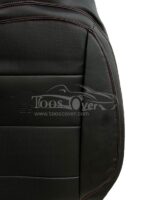 روکش صندلی هایما s5 چرم مشکی دوخت قرمز کد 1232 - Image 2