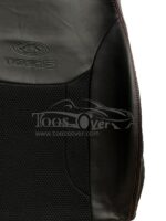 روکش صندلی خودرو چری تیگو ۵ چرم وسط پارچه اسپایس مشکی دوخت قرمز کد 249 - Image 2