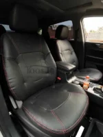 روکش صندلی جک S5 چرم مشکی دوخت قرمز کد 1423