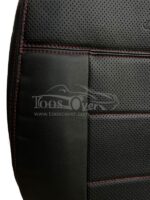 روکش صندلی نیسان رونیز چرم مشکی دوخت قرمز کد234 - Image 4