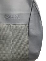 روکش صندلی آریو Z300 بغل چرم خارجی وسط پارچه اسپایس تنفسی طوسی کد 9015 - Image 2