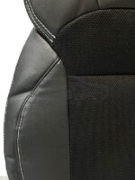 روکش صندلی جک کی ام سی k7 KMC چرم وسط پارچه اسپایس مشکی دوخت سفید کد 296 - Image 4