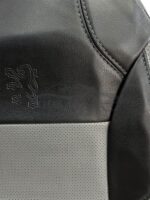 روکش صندلی ‌پژو 2008 چرم مشکی طوسی - Image 4