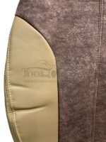 روکش صندلی نیسان ماکسیما بغل چرم وسط مخمل خارجی سدری و کرم - Image 4