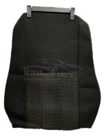 روکش صندلی فولکس گل پارچه برزنت مشکی وسط خال طوسی دوخت قرمز کد 297