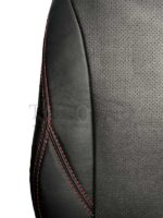 روکش صندلی خودرو لاماری ایما چرم خارجی مشکی دوخت قرمز -کد 44141 - Image 2