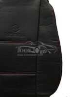 روکش صندلی سوزوکی ویتارا چرم مشکی دوخت قرمز کد 11156 - Image 2