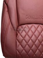 روکش صندلی تویوتا هایلوکس 2016 تا 2023 چرم زرشکی کد 1352 - Image 3