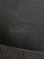 روکش صندلی فولکس گل پارچه برزنت مشکی وسط خال طوسی دوخت قرمز کد 297 - Image 5