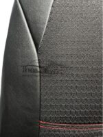 روکش  صندلی خودرو جک s3 چرم وسط پارچه مشکی دوخت قرمز - کد 2314 - Image 4