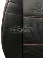 روکش صندلی سوزوکی ویتارا چرم مشکی دوخت قرمز کد 11156 - Image 4