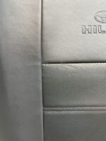 روکش صندلی تویوتا هایلوکس ۲۰۰۶ تا ۲۰۱۰ چرم طوسی کد 4556 - Image 4