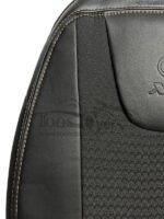 روکش صندلی MVM ام وی ام X22 و X22 پرو بغل چرم وسط پارچه رنگ مشکی دوخت مارون کد 9004 - Image 2