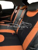 روکش صندلی MVM ام وی ام X22 و X22 پرو چرم وسط پارچه رنگ مشکی مارون کد 12121 - Image 2