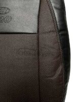 روکش صندلی خودرو هیوندا I20 چرم خارجی مشکی قهوه ای کد 4121 - Image 2