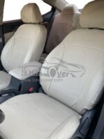 روکش صندلی هیوندا النترا 2017 تا 2019 چرم کرم استخوانی