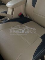 روکش صندلی برلیانس H330 و H320 چرم مشکی کرم کد 5053 - Image 2