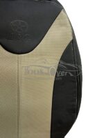 روکش صندلی جک J5 چرم مشکی کرم - Image 2