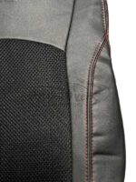 روکش صندلی خودرو نیسان جوک چرم وسط پارچه اسپایس مشکی دوخت قرمز - Image 2