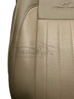روکش صندلی خودرو هیوندا جنسیس سدان چرم خارجی رنگ مشکی کرم -کد 1116 - Image 2
