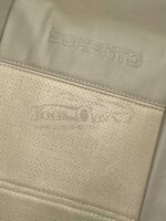 روکش صندلی خودرو KIA کیا سورنتو 2007 تا 2011 چرم خارجی کرم -کد 1254 - Image 4