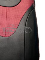 روکش صندلی خودرو ام وی ام 110 جدید چرم خارجی مشکی زرشکی - کد 6128 - Image 4