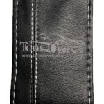 دور فرمان چرم مصنوعی مشکی دوخت سفید