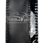 دور فرمان چرم مصنوعی مشکی ساده