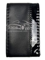 دور فرمان چرم مصنوعی مشکی ساده