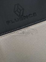 روکش صندلی خودرو رنو فلوئنس چرم خارجی کرم مشکی کد 1425 - Image 4