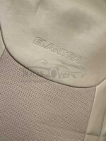 روکش صندلی هیوندا النترا 2011 تا 2016 عقب یک تکه چرم کرم کد 1859 - Image 4