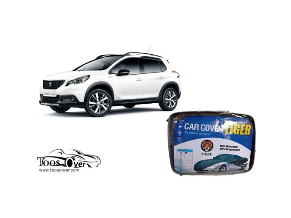 چادرخودرو پژو 2008 چهار فصل پشت پنبه ای مدل TIGER