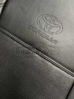 روکش صندلی خودرو تویوتا کرولا 2014 تا 2018 چرم مشکی کد 1537 - Image 4