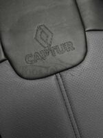 روکش صندلی خودرو رنو کپچر چرم مشکی طوسی کد 249 - Image 4